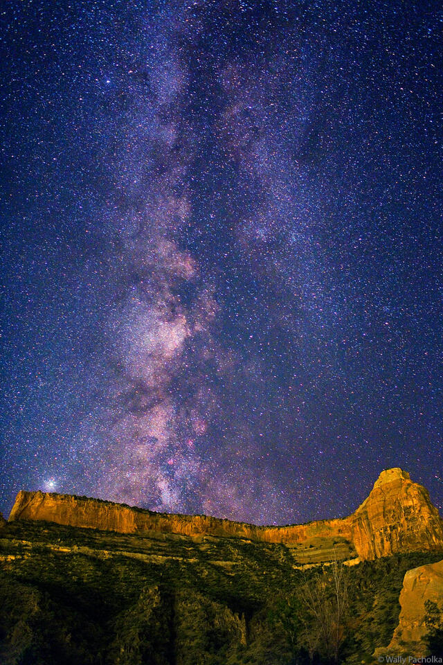 Colorado National Monument, milky way, jupiter, night sky picture