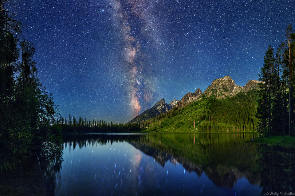 Grand Teton - Milky Way over String Lake